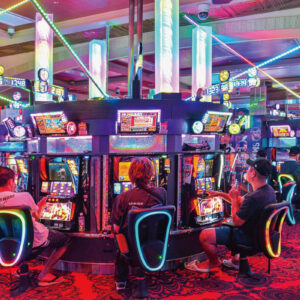 Pachinko parlors that cater to foreigners